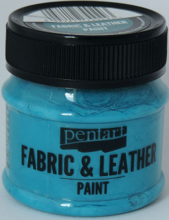 Farba na textil a kožu - tyrkysovo modrá - 50 ml