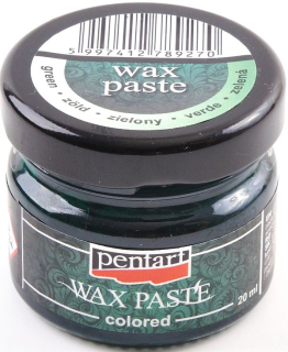 Vosková pasta - farebná - zelená- 20 ml