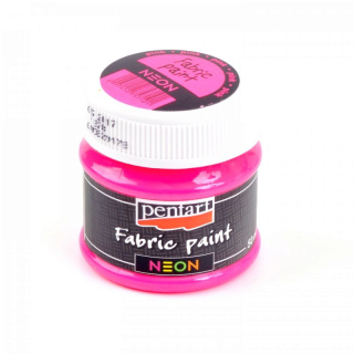 Farba na textil PENTART - neónová ružová - 50 ml