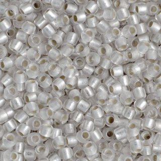 TOHO Round 11/0 - Silver-Lined Frosted Crystal - 10 g