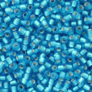TOHO Round 11/0 - Silver-Lined Frosted Dk Aquamarine - 10 g