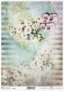 Ryžový papier - A4 - kvety - motív R1396