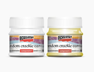 Krakelovací lak - nepravidelné trhliny - dvojkrokový - 50 + 50 ml