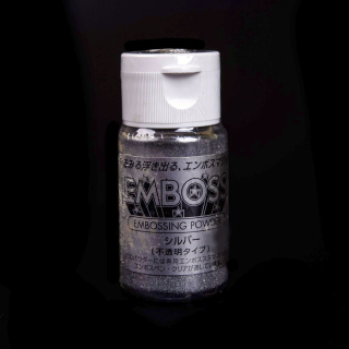 Embosovací prášok - strieborná - 30 ml