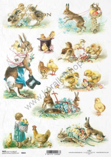 Ryžový papier - A4 - Veľká noc - motív R0843