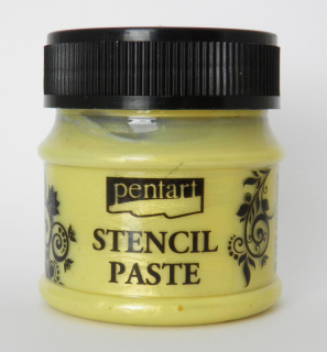 Šablónovacia pasta - perleťová - žltá - 50 ml
