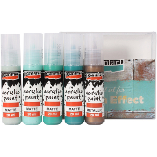 Patina efekt - set farieb - 5 x 20 ml