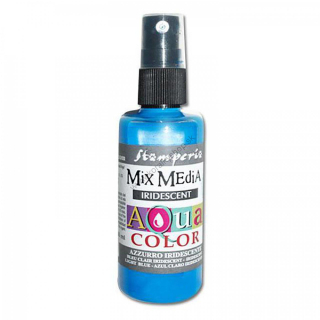 Aquacolor sprej - perleťová - sv. modrá - 60 ml