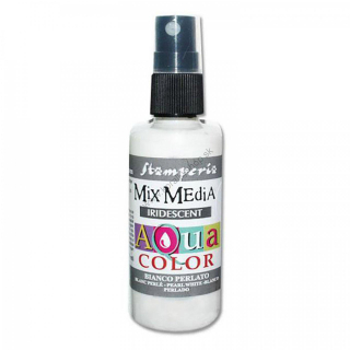 Aquacolor sprej - perleťová - biela - 60 ml