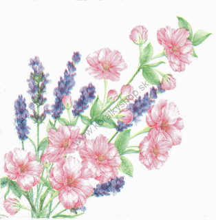 Servítka - motív č. 107 - kvety