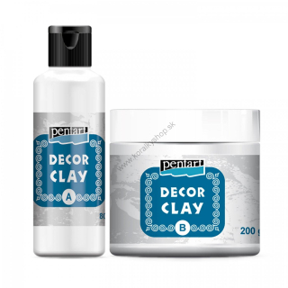 Decor clay - dekorovacia hmota - 2-zložková - 100g + 40ml