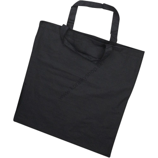 Nákupná taška s krátkym uškom - 38 x 42 cm - čierna 