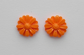 Margarétka 13 mm - oranžová - 1ks