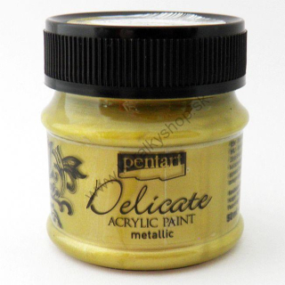 Akrylová farba - Delicate Metallic - zlatá - 50 ml