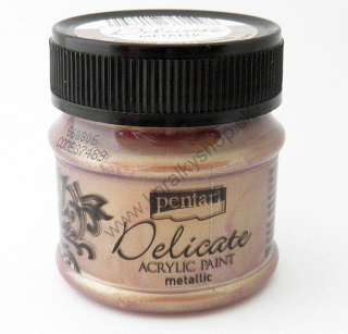 Akrylová farba - Delicate Metallic - fialovo zlatá - 50 ml