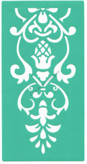 Samolepiaca šablóna - 21x11 cm - ornament