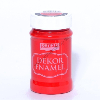 Dekor Enamel - dekoračný smalt - červená - 100 ml