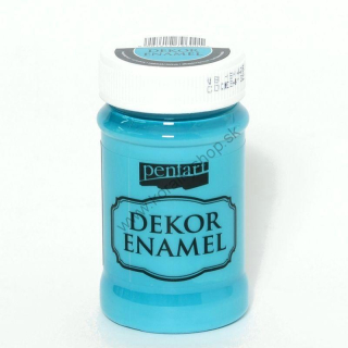 Dekor Enamel - dekoračný smalt - tyrkysovo modrá - 100 ml