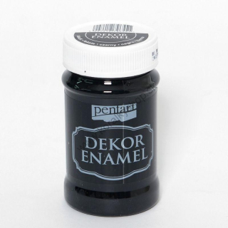 Dekor Enamel - dekoračný smalt - čierna - 100 ml