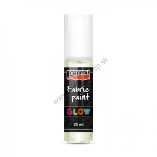 Farba na textil PENTART - svietiaca v tme - sv. zelená - 20 ml