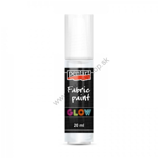 Farba na textil PENTART - svietiaca v tme - sv. modrá - 20 ml