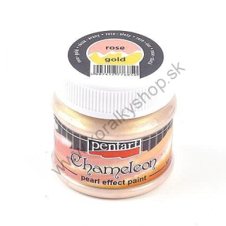 Akrylová farba - chameleon - 50 ml -  ružovo-zlatá