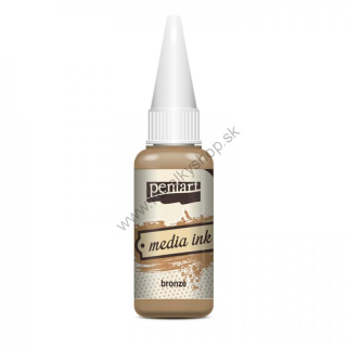 Atrament MEDIA INK - bronzová - 20 ml