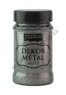 Dekor Metal - matná farba - antracitová - 100 ml