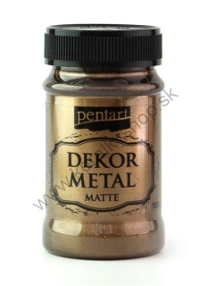 Dekor Metal - matná farba - čokoládová - 100 ml