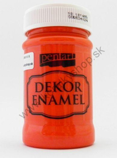 Dekor Enamel - dekoračný smalt - pomarančová - 100 ml