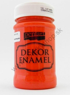 Dekor Enamel - dekoračný smalt - pomarančová - 100 ml