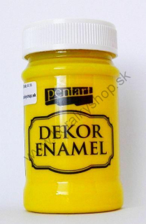 Dekor Enamel - dekoračný smalt - žltá - 100 ml