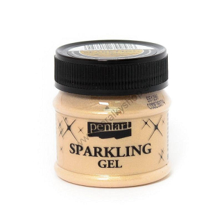 Trblietavý gél - priehľadná zlatá - 50 ml