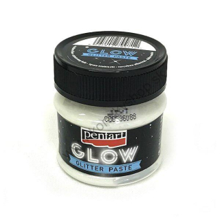 Glitrová pasta - svieti v tme - dúhová modrá - 50 ml