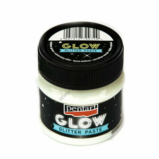 Glitrová pasta - svieti v tme - dúhová zelená - 50 ml