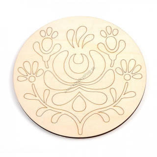 Mandala drevená - základ - 14,5 cm - vzor č. 21