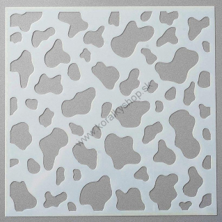 Plastová šablóna 13 x 13 cm - dalmatín - motív č. 13