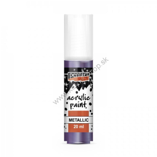 Akrylová farba - metalická - fialová - 20 ml