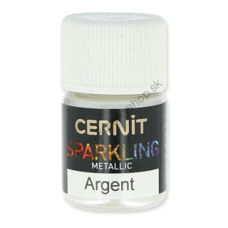 Cernit Metalický púder - strieborná - 5 g