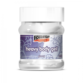 Hustá gélová pasta - heavy body gel - priehľadná - lesklá - 230 ml