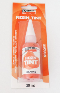 Tekuté farbivo do živice - nepriehľadné - oranžová - 20 ml