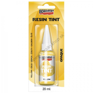 Tekuté farbivo do živice - nepriehľadné - žltá - 20 ml