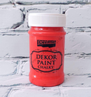 Dekor Paint Soft - červená - 100 ml