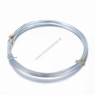 Hliníkový drôt 1,5 mm/10m - sv. modrá