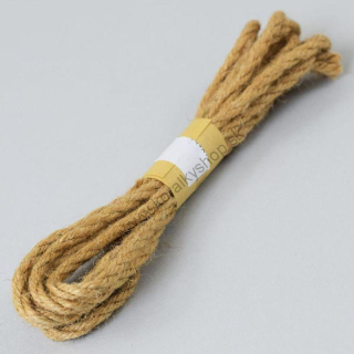 Jutové lano - pr. 5 mm - prírodná - 3 m