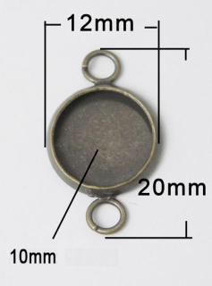 Kruh na šperky 2 očká - pr. 10 mm