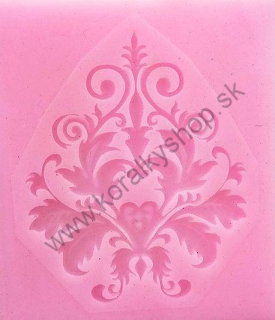 Silikónová forma - ornament - 3,7 x 5 cm - 1 ks