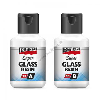 Super krištáľová živica PENTART -  40 ml + 40 ml - číra