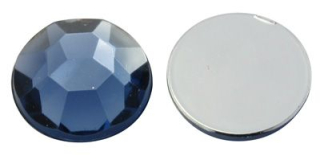 Akrylový kabošon  12 mm - modrá - 1ks