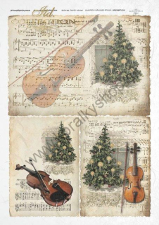 Ryžový papier - A4 - vianočný motív - motív R0188